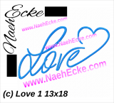 Stickdatei Love 13x18 Stickdatei Love 13x18