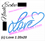 Stickdatei Love 20x20 Stickdatei Love 20x20