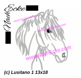 Stickdatei Lusitano 1 13x18 / 14x20