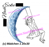 Stickdatei Mädchen 1 20x30 / 20x20 / 20x28