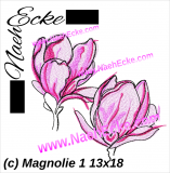 Embroidery Magnolia 1 5x7 Embroidery Magnolia 1 5x7