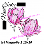 Embroidery Magnolia 1 4x4 Embroidery Magnolia 1 4x4