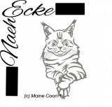 Stickdatei Katze Maine Coon 1 10x10 