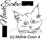 PLOTTERdatei Katze Maine Coon 4 Kitten SVG / EPS 