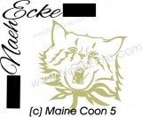 PLOTTERdatei Katze Maine Coon 5 Kitten SVG / EPS 