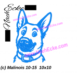 Stickdatei Malinois 10-15 10x10