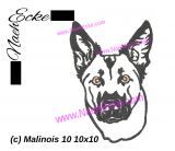 Embroidery Malinois Nr. 10 4x4