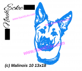 Embroidery Malinois Nr. 10 5x7