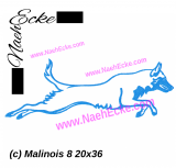 Embroidery Malinois 8 14.17 x 7.87