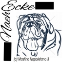 Stickdatei Mastino Napoletano Nr. 3 13x18 