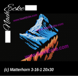 Stickdatei Matterhorn 3-16-1 20x30 / 20x20 / 18x30