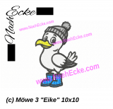 Stickdatei Möwe 3 Eike 10x10