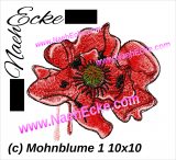 Embroidery Poppy 1 4x4 Embroidery Poppy 1 4x4