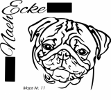 File Pug Nr. 11 SVG / EPS 