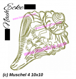 Stickdatei Muschel 4 10x10