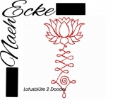 Embroidery Yoga Lotus Flower Doodel 2 5x7" 