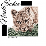 Embroidery file Puma Mountainlion 3 5x7" 