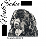 Embroidery Neufundländer Nr. 2 5x7" PHOTOstitch 