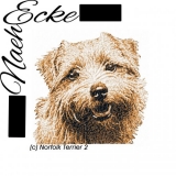 Embroidery Norfolk Terrier Nr. ´2 5x7 " PHOTOstitch 