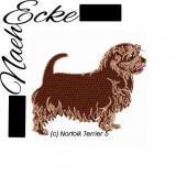 Embroidery Norfolk Terrier Nr. 5 4 x 4" 