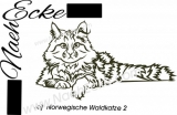 PLOTTERdatei Norwegische Waldkatze Nr. 2 SVG / EPS 