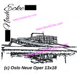Stickdatei Oslo Neue Oper 13x18 / 14x20