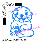 Stickdatei Otter 2-15 10x10