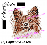 Embroidery Papillon 3 PHOTOstitch 10.24 x 5.91