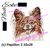 Stickdatei Papillon 3 PHOTOstitch 15x26