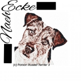 Embroidery Parson Russell Terrier 2 PHOTOstitch 5x7" 