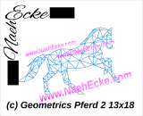 Embroidery Geometrics Horse 2 5x7
