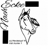 Stickdatei Pferdekopf Nr. 19 Irish Hunter 10x10 