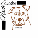 Stickdatei Pitbull Nr. 2 13x18 