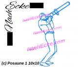 Stickdatei Posaune 1 10x10