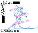 Stickdatei Postbote 1 20x28 / 20x30