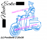 Stickdatei Postbote 2 20x28 / 20x30 / 18x30 / 20x20