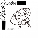 Stickdatei Puggle Nr. 7 13x18 
