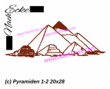 Embroidery Pyramids of Giza 1-2 11.02 x 7.87
