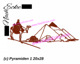 Stickdatei Pyramiden 1 20x28