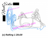 Stickdatei Rafting 1 20x30 / 20x36