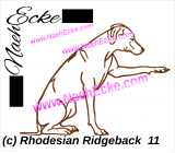 Stickdatei Rhodesian Ridgeback Nr. 11 15x25