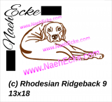 Stickdatei Rhodesian Ridgeback Nr. 9 13x18