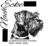 Stickdatei Riesenschnauzer Nr. 5 20x30 Scrib-Art