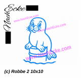 Stickdatei Robbe 2 Bente 10x10