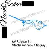 PLOTTERdatei Rochen 3 SVG / EPS 