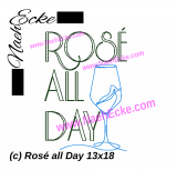 Stickdatei Rosé all Day 13x18 / 14x20