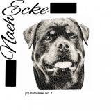 Embroidery Rottweiler Nr. 7 4x4 
