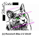 embroidery Russian Blue 2-2 4x4