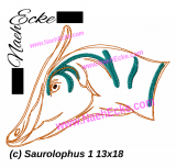 Embroidery Saurolophus 1 5x7