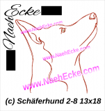 Stickdatei Schäferhund Nr. 2-8 13x18 / 14x20